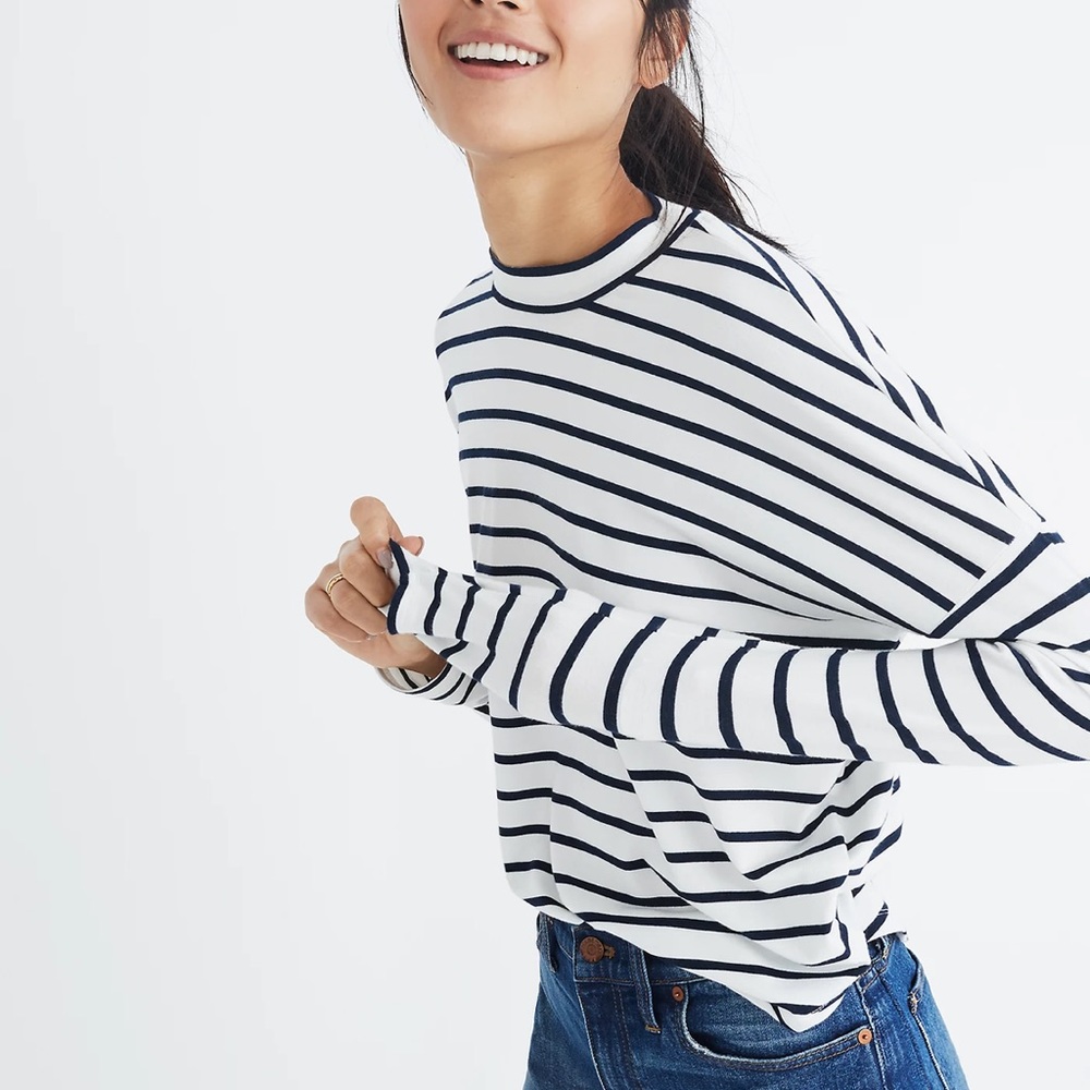 MADEWELL Long-Sleeve Mockneck Top